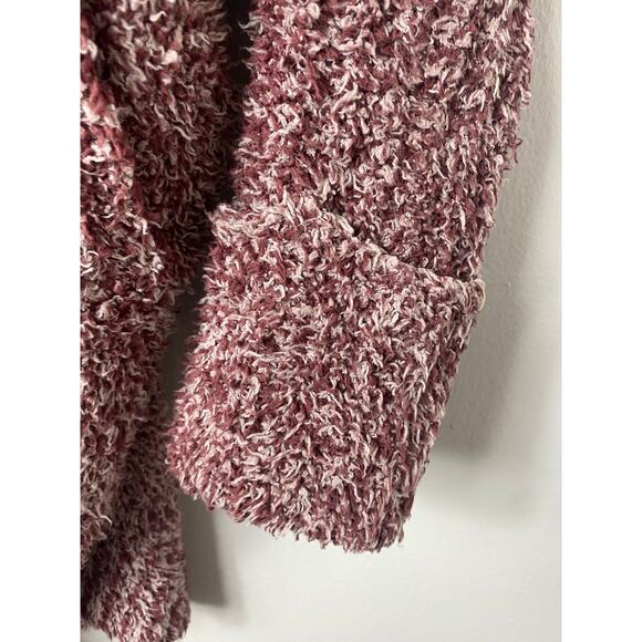 BAREFOOT DREAMS CARDIGAN S / M COZYCHIC COCOON SWEATER ROSEWOOD VINTAGE ROSE RED - Picture 6 of 10